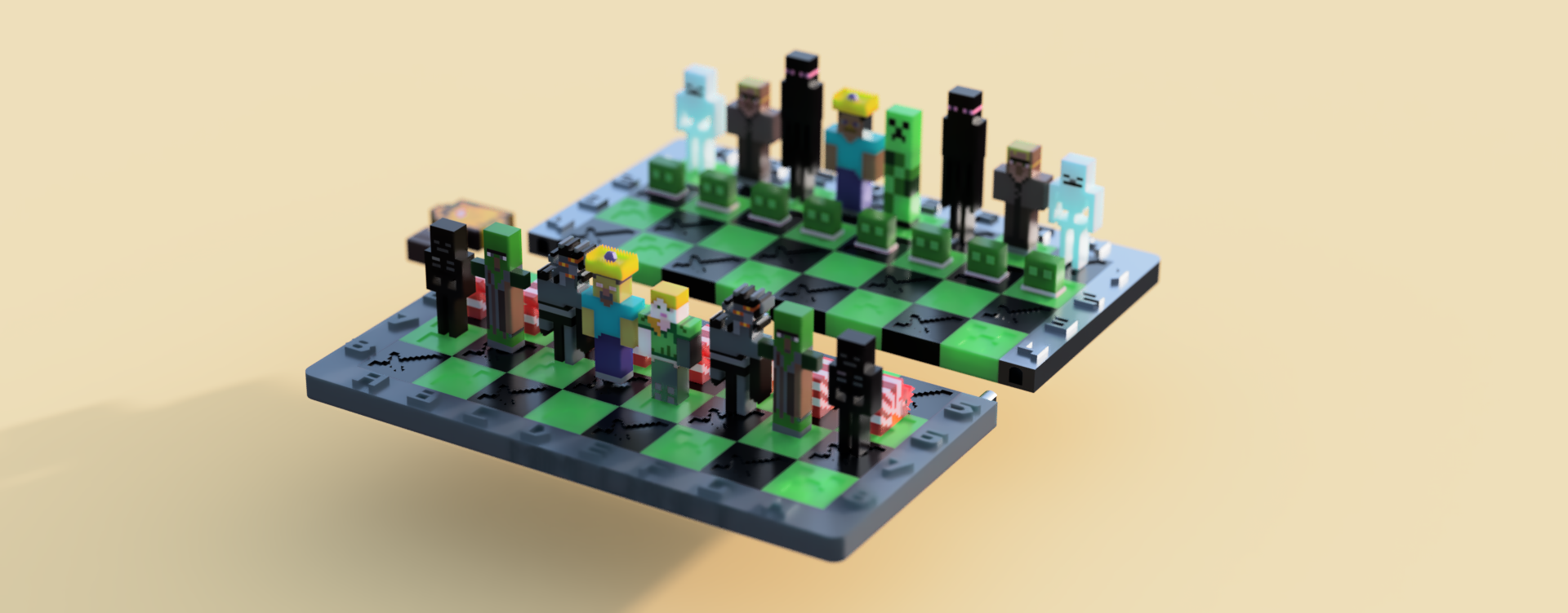 Minecraft Chess Set